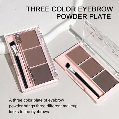 3 color eyebrow powder waterproof sweat-proof natural long-lasting eyebrow powder Eye Brow Enhancer Professional Palette Makeup