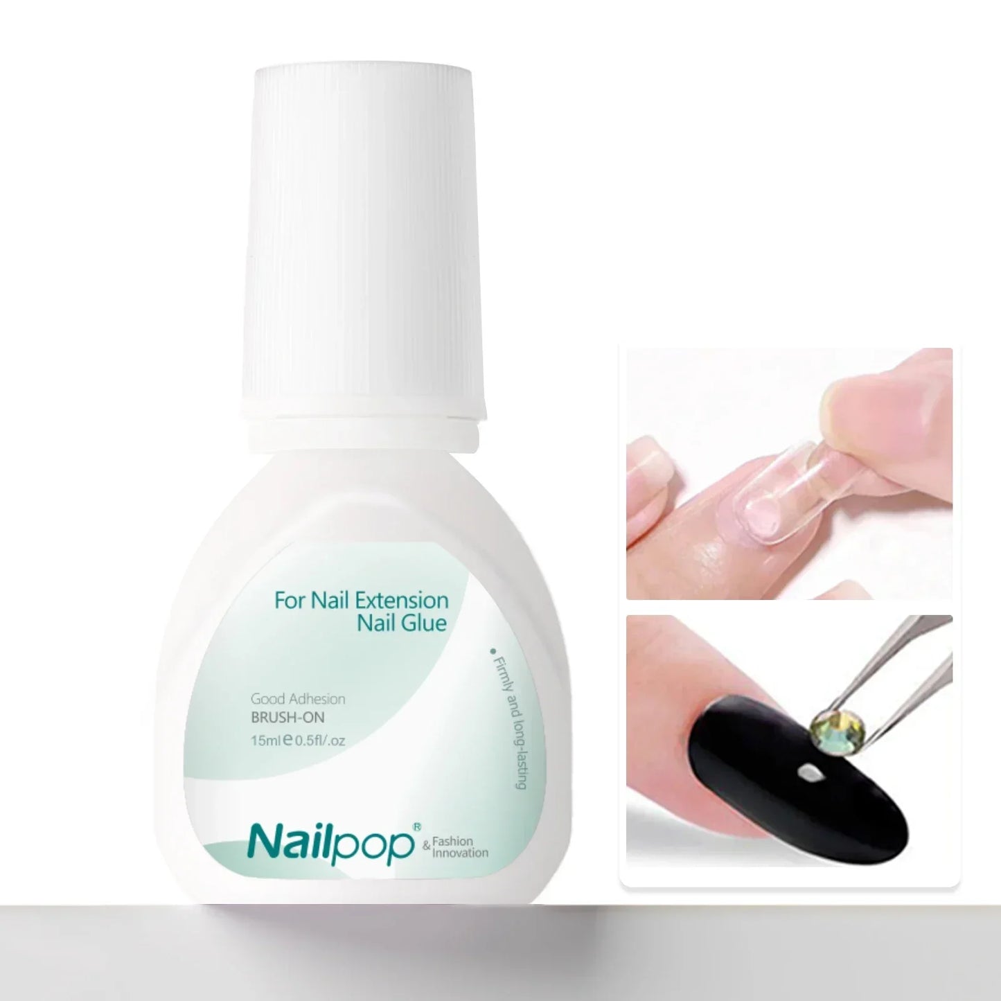 Nailpop 10ml Rubber Base Gel Top Coat Soak Off UV LED Gel Polish Nail Art Degisn Clear Long Lasting Varnish Nail Function Gel