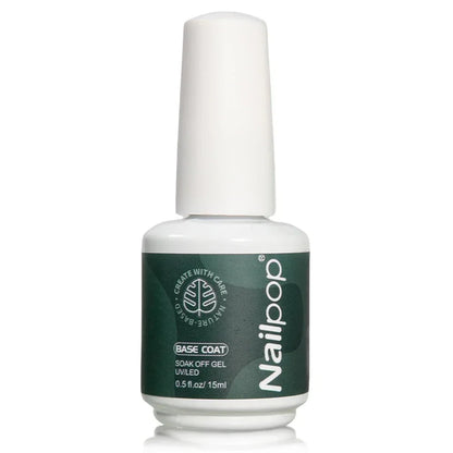Nailpop 10ml Rubber Base Gel Top Coat Soak Off UV LED Gel Polish Nail Art Degisn Clear Long Lasting Varnish Nail Function Gel