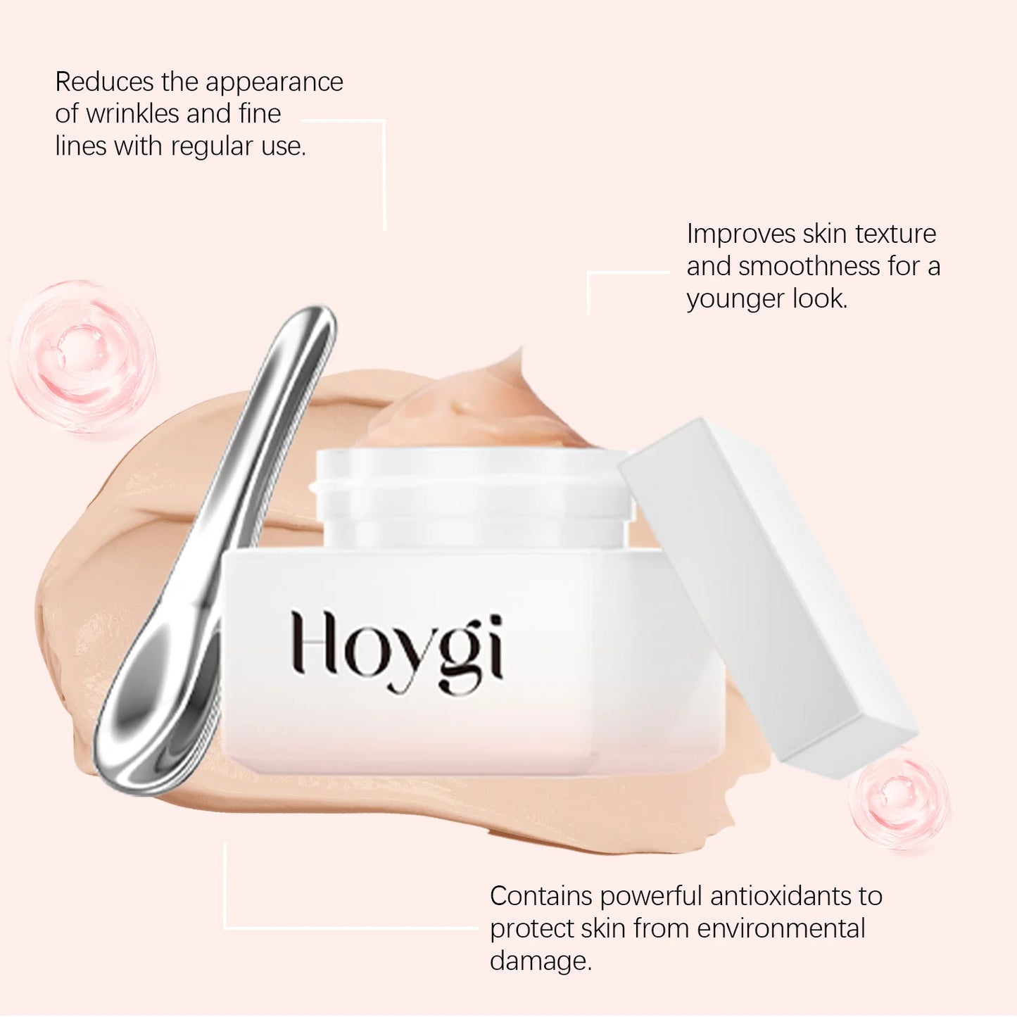 HOYGI Anti Aging Cream for Face Firming Lifting Reduce Wrinkles Fade Fine Lines Brightening Dullness Skin Moisturizing Face Care