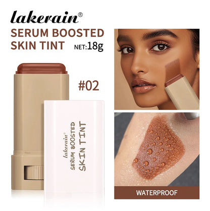 Lakerain Solid Tinted Moisturizing SerumB, Weightless, Breathable, Second-Skin Feel, eauty Balm Serum Boosted Skin Tint Makeup