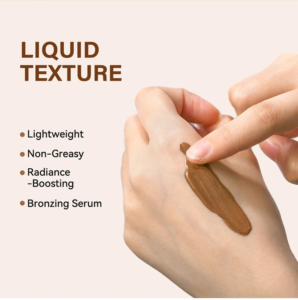 30ml Butter Glow Bronzing Serum Innovative Nourishing Skincare Bronzing Drops for Radiant Natural Sunkissed Complexion Sunkissed