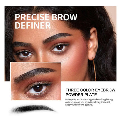 3 color eyebrow powder waterproof sweat-proof natural long-lasting eyebrow powder Eye Brow Enhancer Professional Palette Makeup