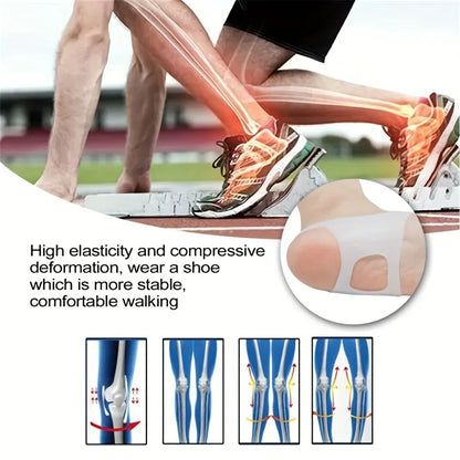 2pcs Feet Care Pain Relief Foot Support Tool Flatfoot Correction Orthotic Insole Plantar Fasciitis Feet Cushion Body Health Care