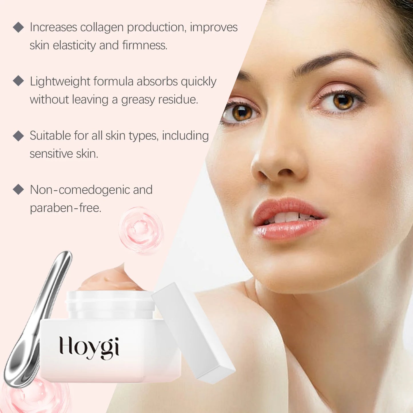 HOYGI Anti Aging Cream for Face Firming Lifting Reduce Wrinkles Fade Fine Lines Brightening Dullness Skin Moisturizing Face Care