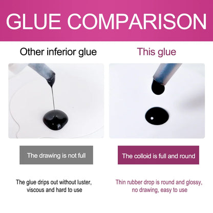 Eyelashes Glue For Professional 10ml 0.5 Second Fast Drying Long Lasting Lashes Adhesive Low Irritant Eyelash Extension Glue