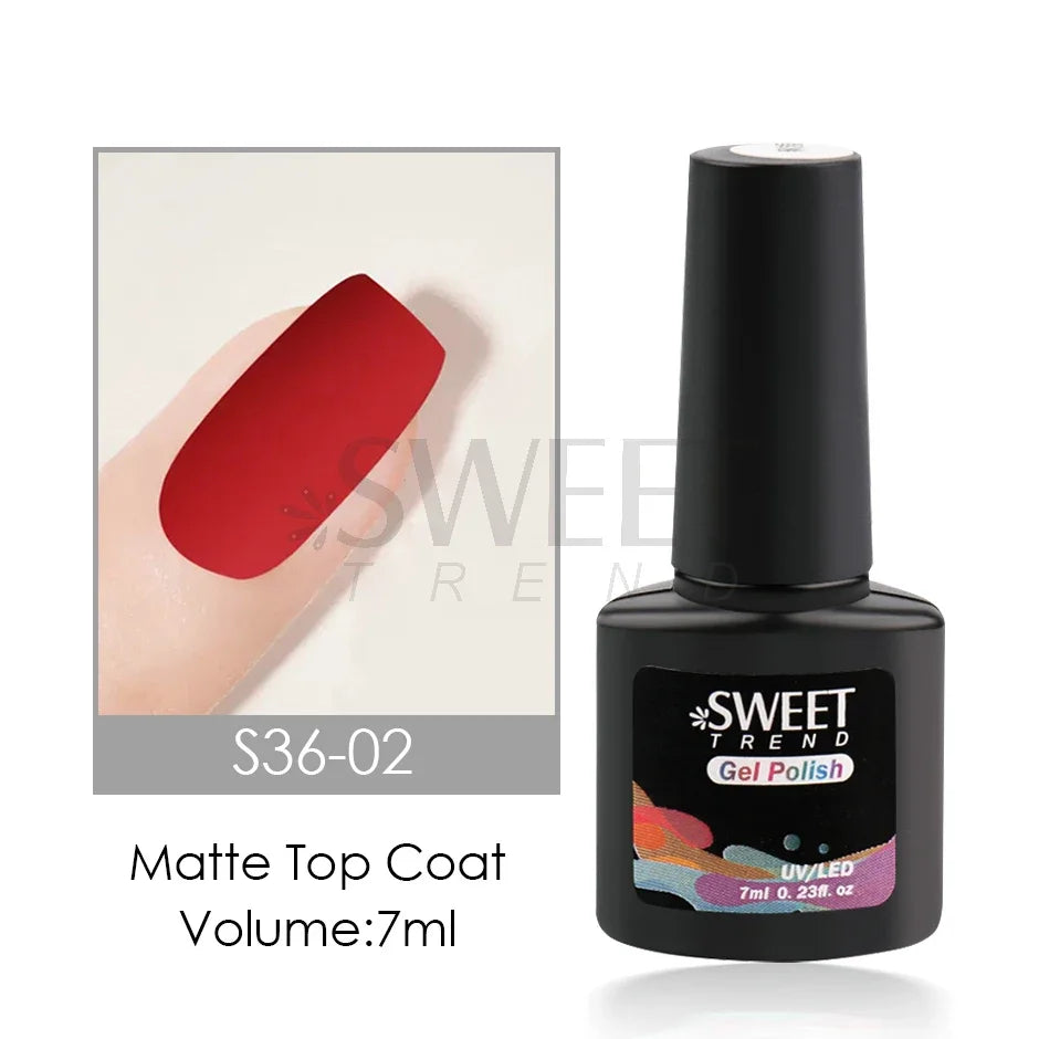Matte Top Coat Base Coat Gel Nail Polish Protected Surface No Wipe Semi Permanent Soak Off UV Hybrid Varnishes Manicure Supplies