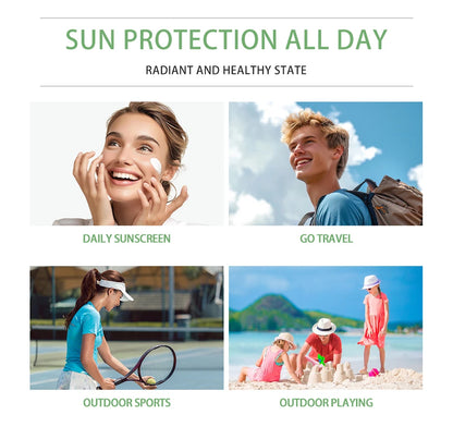 Sunscreen SPF 50 Centella Asiatica No Sticky Refreshing Sunscreen 50ml Sunscreen Essence for Dry Oily Sensitive Skincare