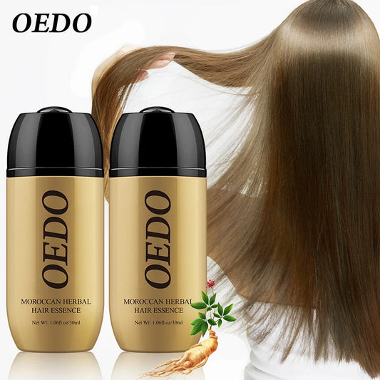 2PCS Ginseng Gloss Nourish Repair Hair Treatment Hair Loss Fast and Powerful Hair Growth Essence Hair Care