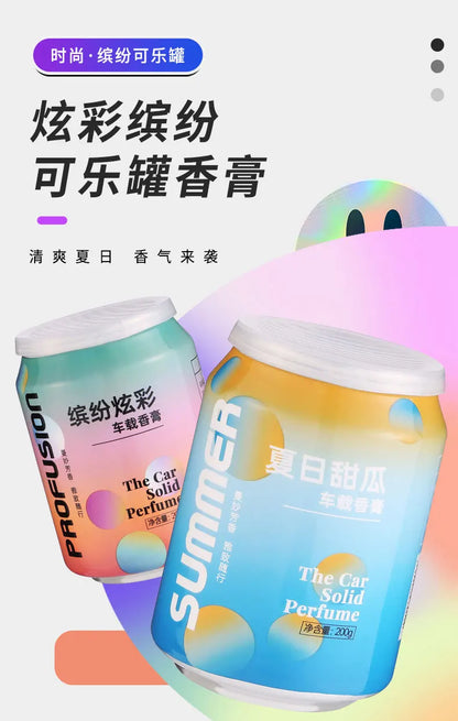 Car Aromatherapy Solid Perfume Cans Decoration Essential Oils Remove Odor Lasting Fragrance Home Deodorization Floral Fruity