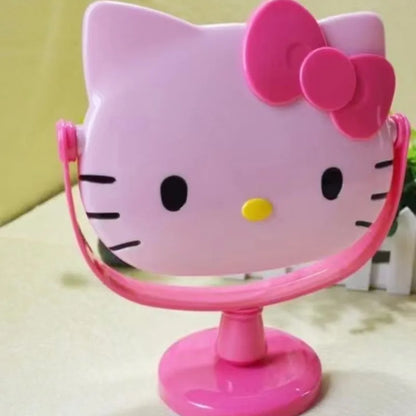 Hello Kitty Y mirror desktop makeup mirror rotatable small mirror elevated table mirror student dormitory home wholesale